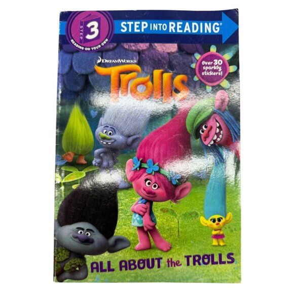 Dreamworks Trolls All About The Trolls Step Into Reading Level 3 Book READ - Picture 1 of 6